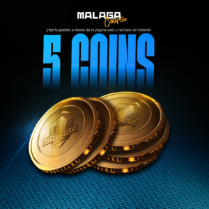 5 MALAGA COINS