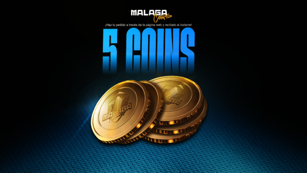 5 MALAGA COINS